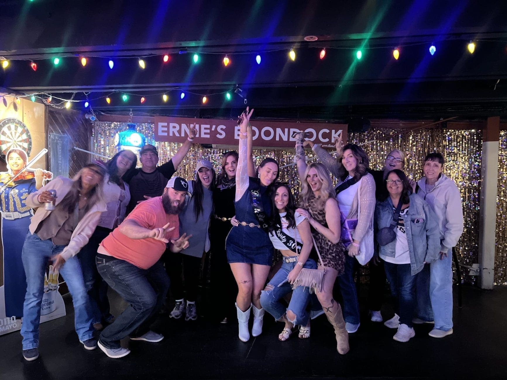 Open-Air Party Bus with LED Lighting, Sound System, Dance Floor, Cooler, Bartender