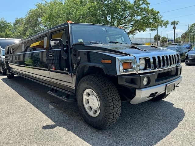 Classic Hummer Limousine Black 10/14 Seater