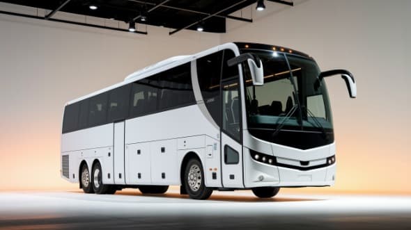 56 Passenger Charter Bus in Fishers