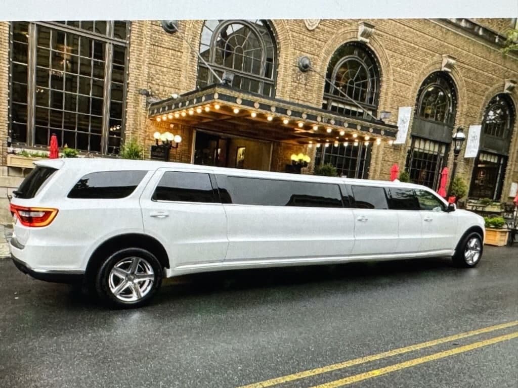 Stretch Dodge SUV Limousine (White)