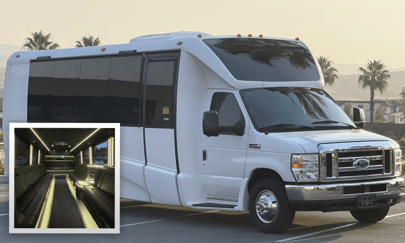 14-18 Passenger Luxury Party Limo Bus