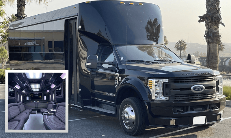 24 Passenger Luxury Party Limo Bus