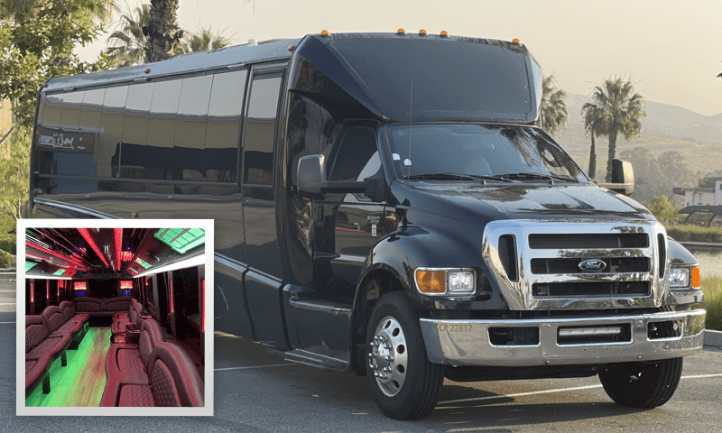 30 Passenger Luxury Party Limo Bus