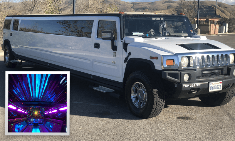 14-16 Passenger Hummer H2 Luxury Stretch SUV Limousine