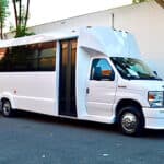 White Standard Party Bus - 20 Passenger Party Bus
