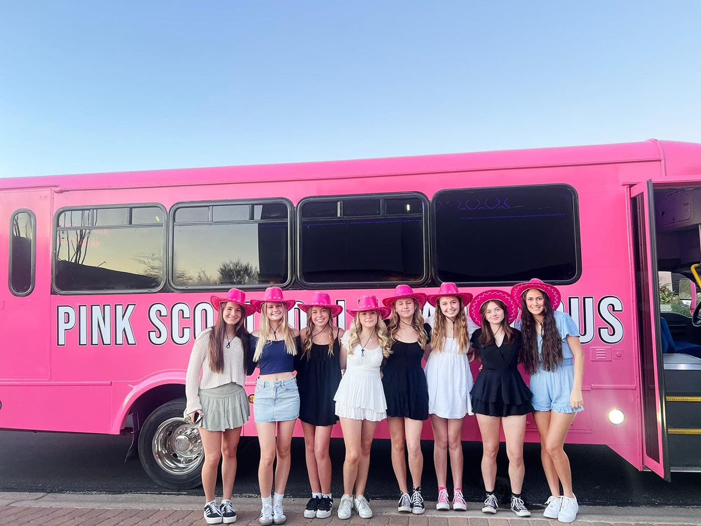 Pink Scottsdale Party Bus