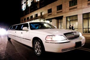 Stretched Limousine with light up bars and strobe lights