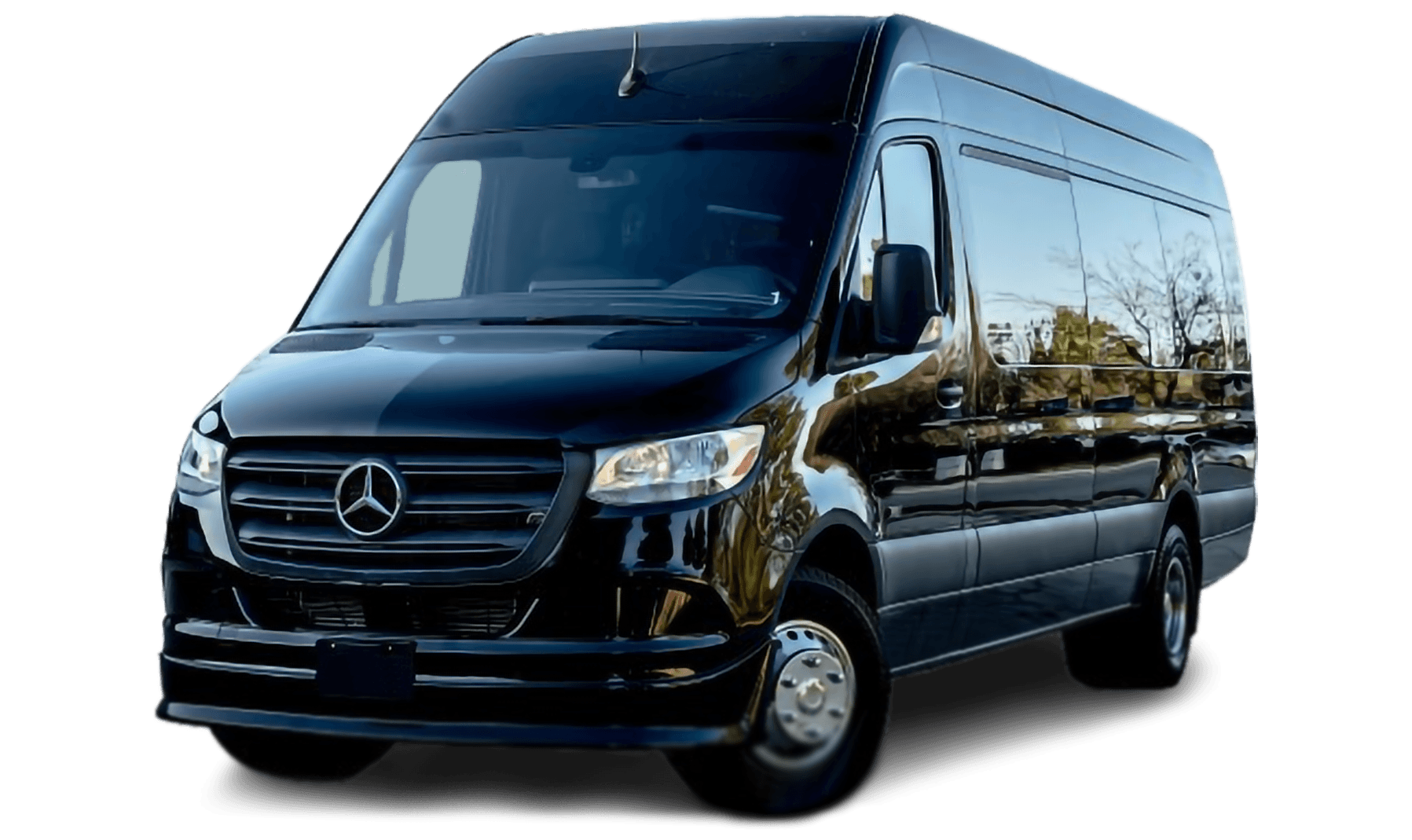 White Mercedes-Benz Sprinter Passenger Van