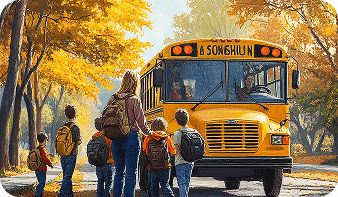 Daily School Bus Routes