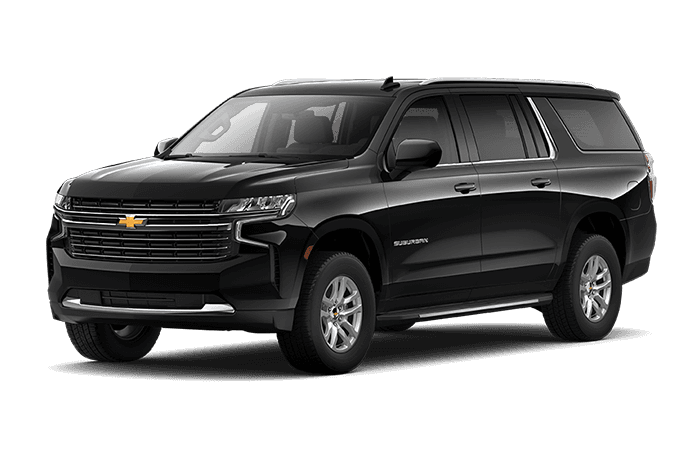 Luxury Black SUV - Chevy Suburban or similar, seats 6 passengers