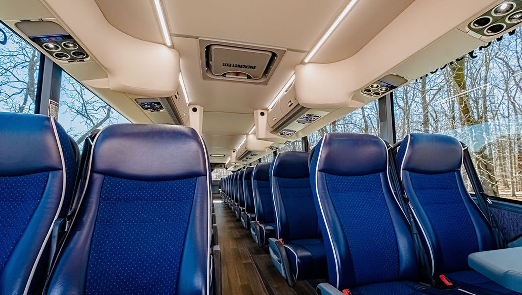 56-Passenger Charter Bus