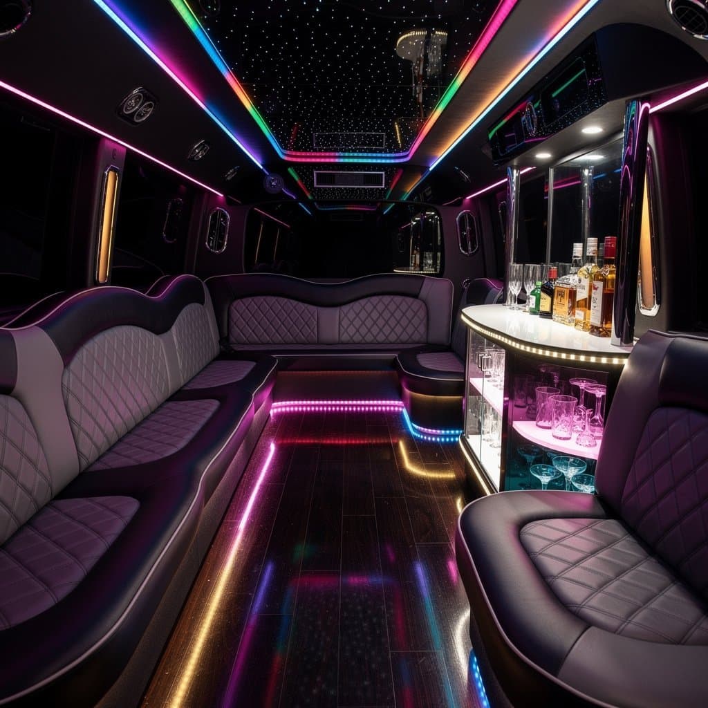 Limousine from extensive limousine division