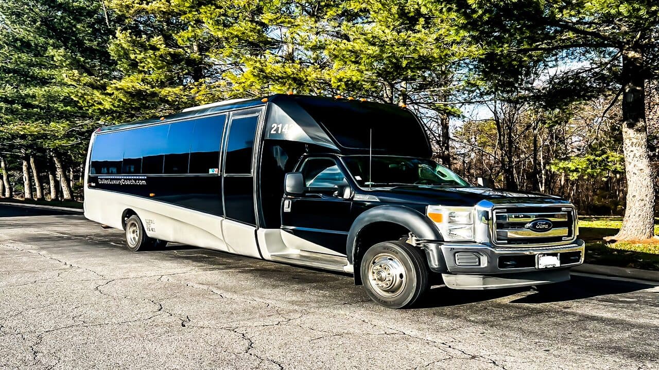 28 Passenger Black Executive Coach