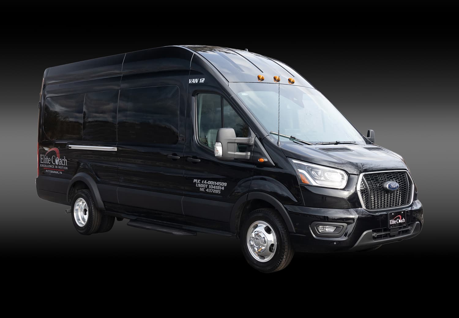 14-Passenger Transit Van With Luggage