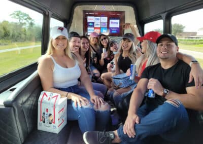 White Party Bus
