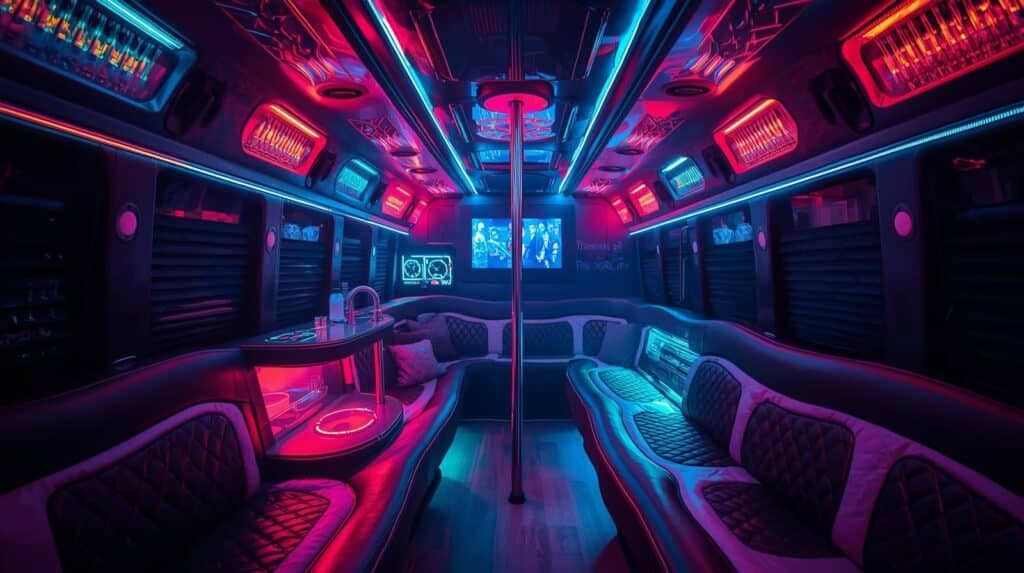 Party Bus Limousine Style (Black)