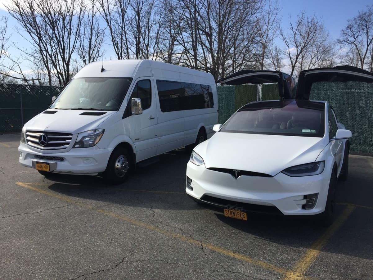 White Mercedes Sprinter 3500 Party Bus - 14 Passengers