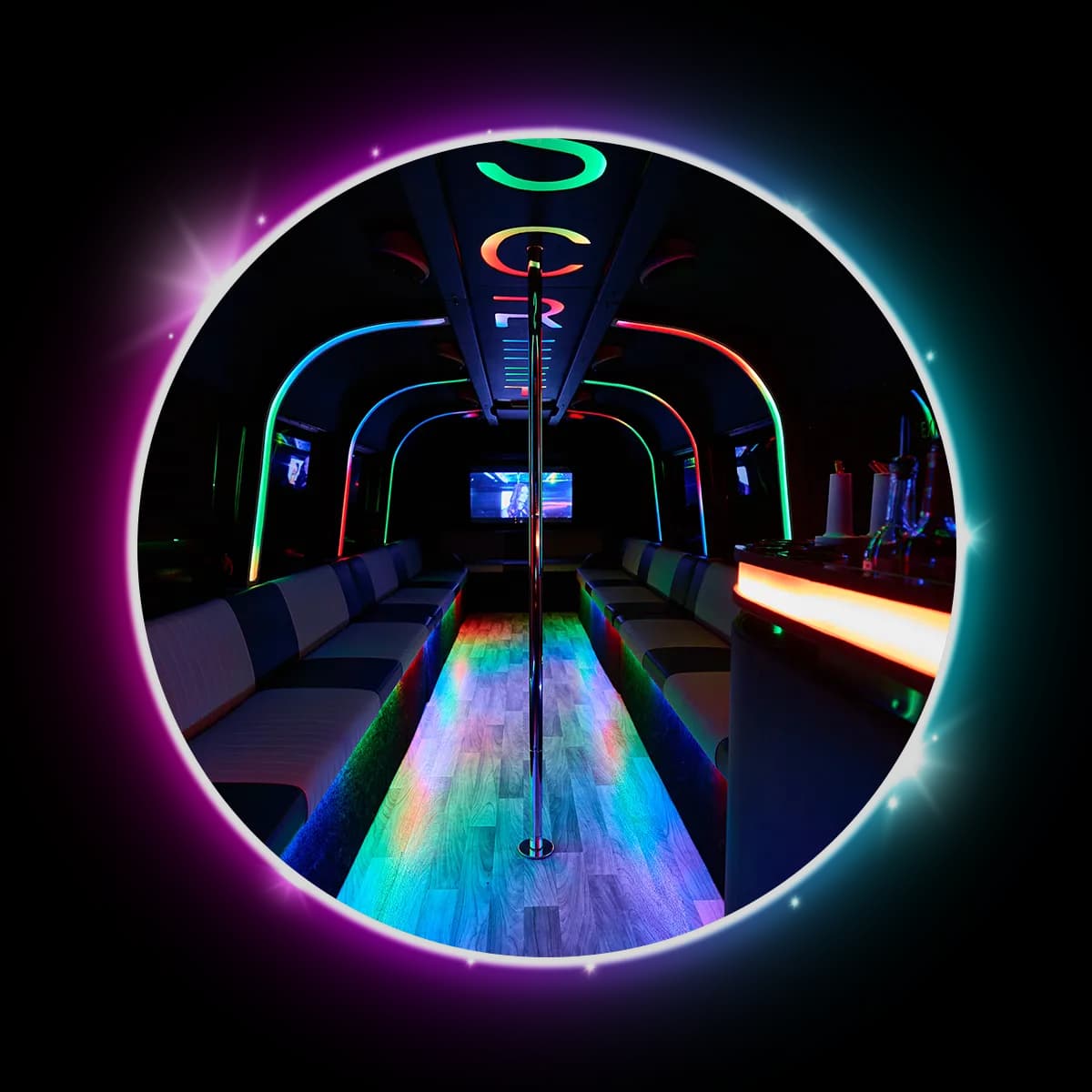 Double Up 30 Passenger Party Bus