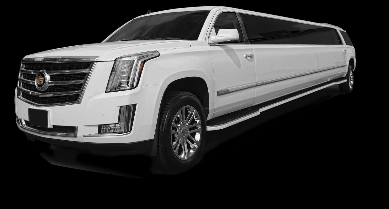 White Cadillac Escalade Stretch