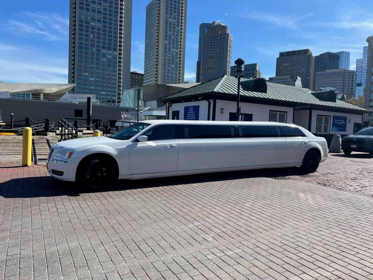 Classic White Limousine