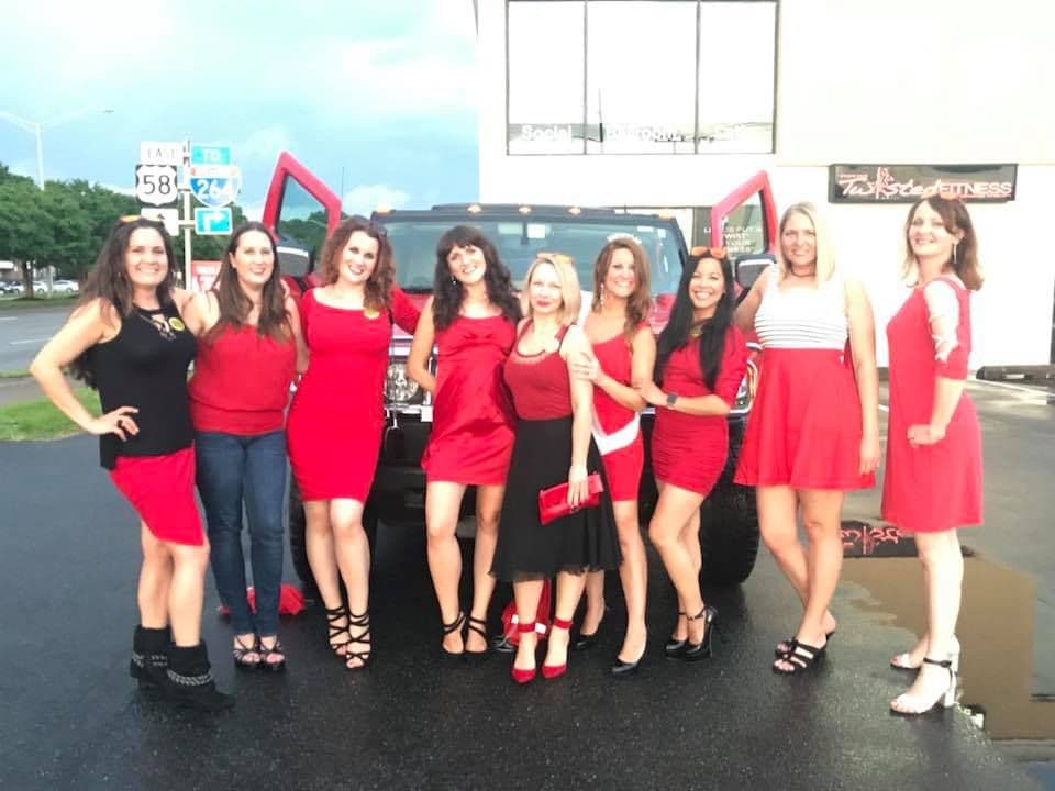 Red Hummer H2 Limousine