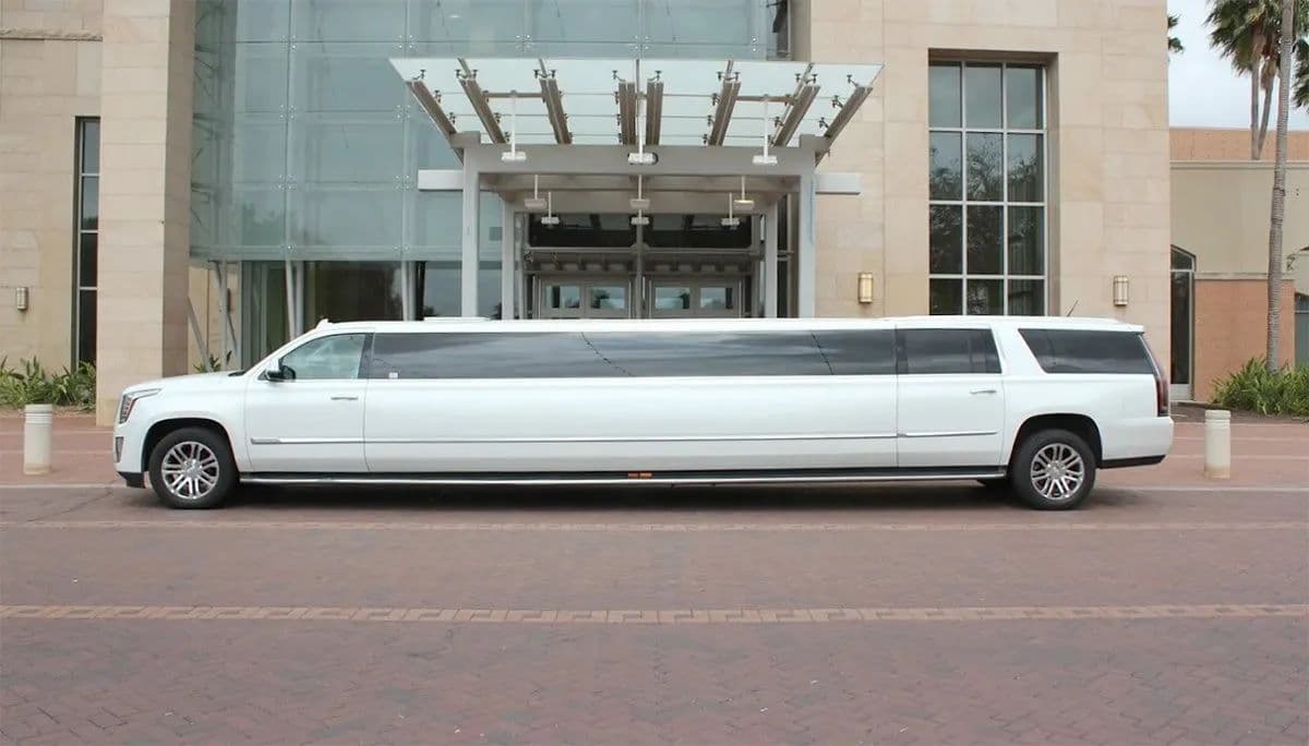 15 Passenger Cadillac Escalade Limousine with Gull Doors