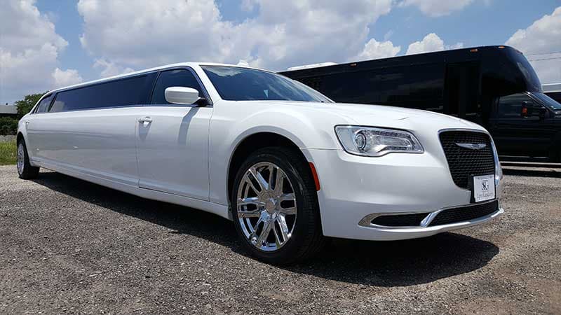 White Chrysler Limousine
