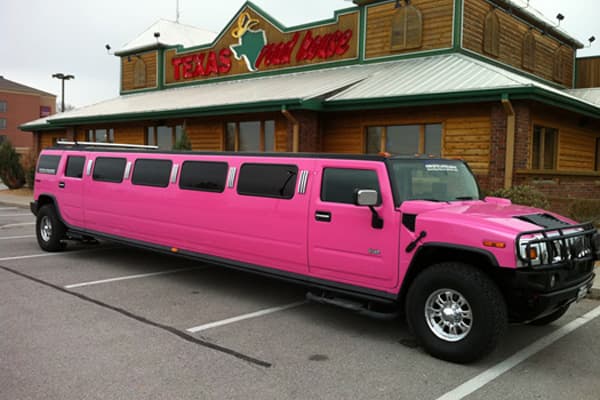 Stretch Hummer seating up to 20 passengers