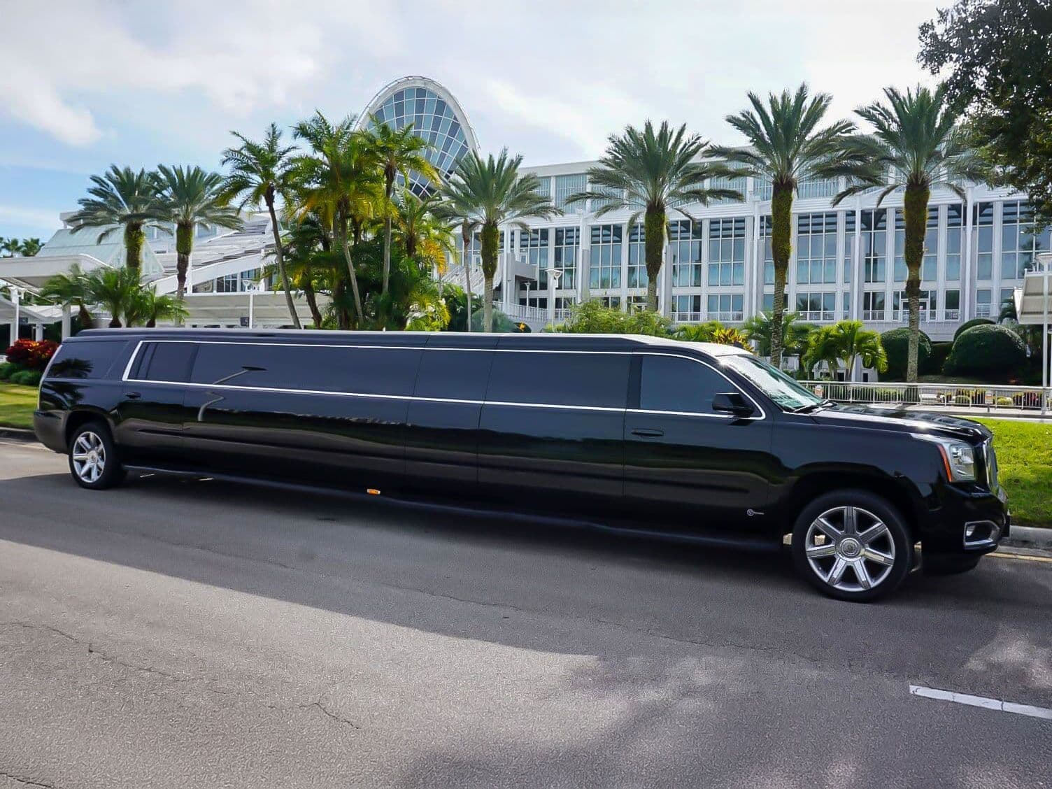 Black Escalade Stretch Limo