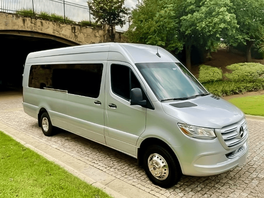 Gray Mercedes Party Bus