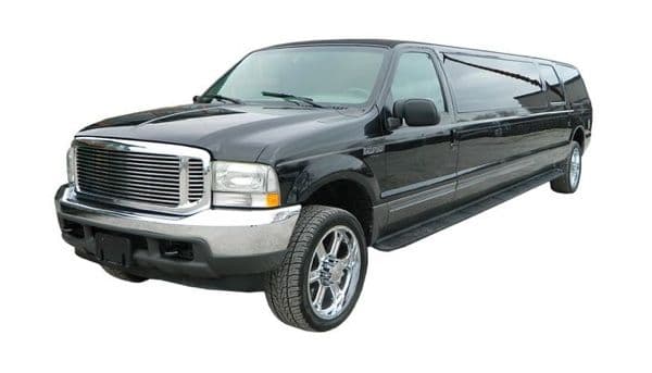 10 Passenger Black Excursion Limousine
