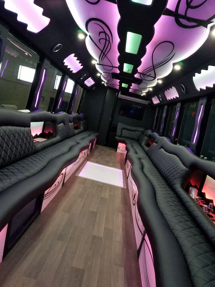 38 Passenger Party Bus with Bathroom