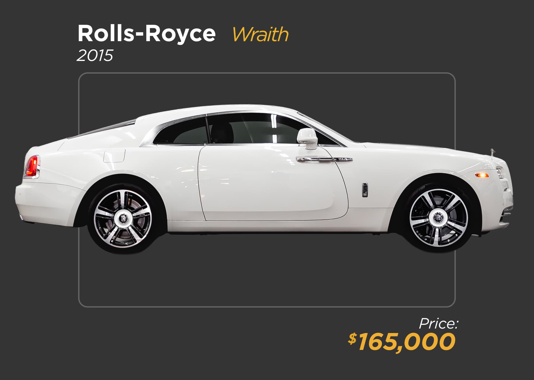 2015 White Rolls Royce Wraith