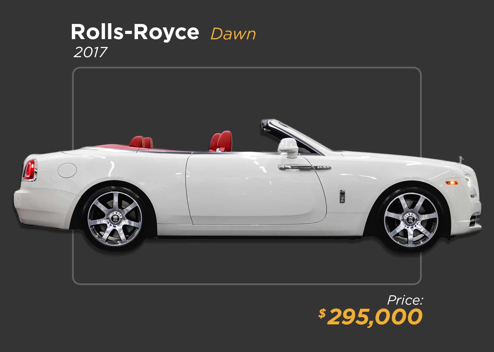 2017 English White Rolls Royce Dawn