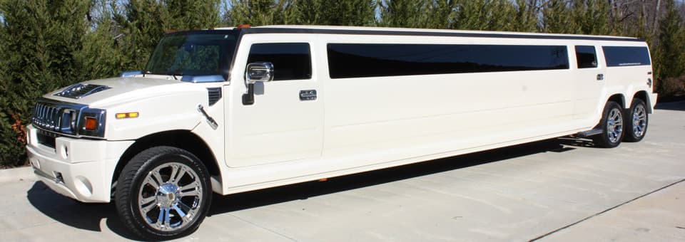 Platinum Limo’s Ivory Stretched Hummer Limousine With Disco Floor