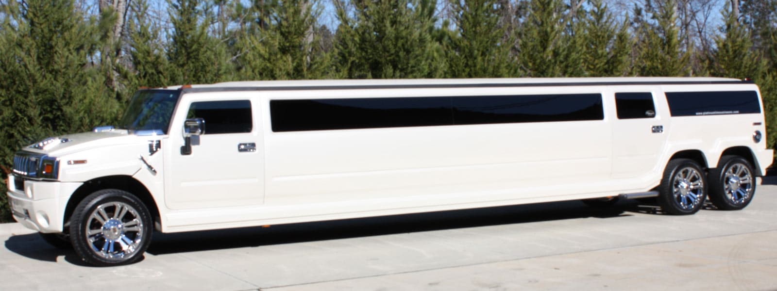 Ivory Hummer Limo