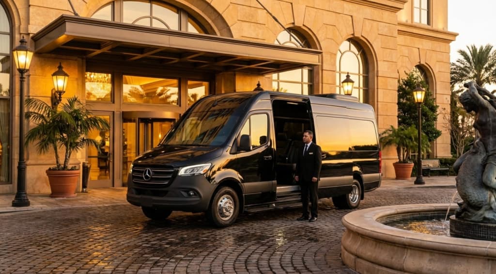 Mercedes Sprinter Party Bus Rental 12 Passengers