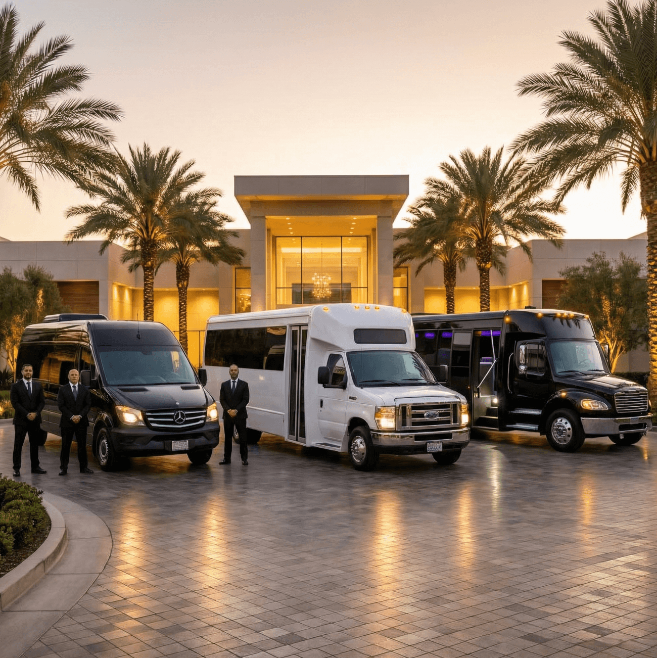 Black Party Bus Rental 24 Passengers