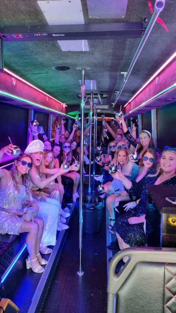 Party Bus Rental with Premium Amenities