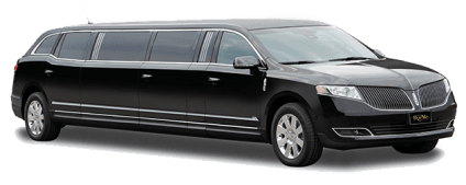 Black 8 or 10 passenger Limousine