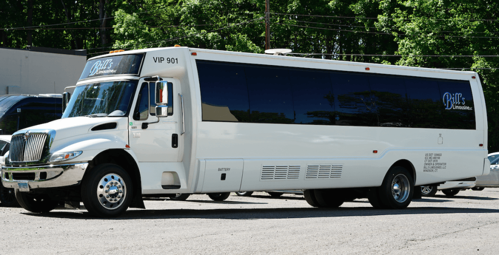 17 Passenger Black Bus