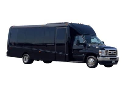 14 Passenger Black Bus