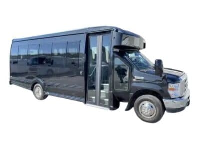 27 Passenger Black Bus